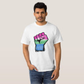Polyseksuele Protest Vuist T-shirt (Voorkant volledig)
