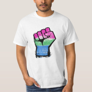 Polyseksuele Protest Vuist T-shirt