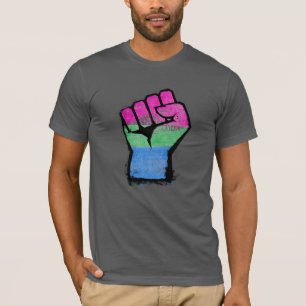 Polyseksuele trotsvuist t-shirt