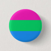 Polyseksuele vlag-badge ronde button 3,2 cm (Voorkant)