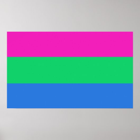 Polyseksuele Vlag Poster (Voorkant)