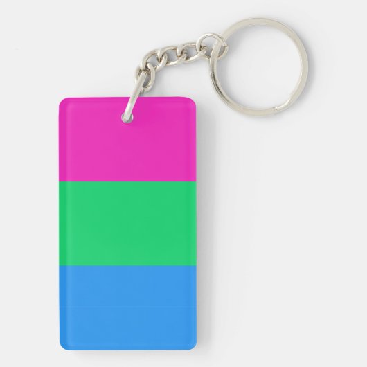 Polyseksuele vlag sleutelhanger (achterkant)