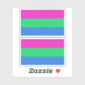 Polyseksuele Vlag Sticker (Vel)