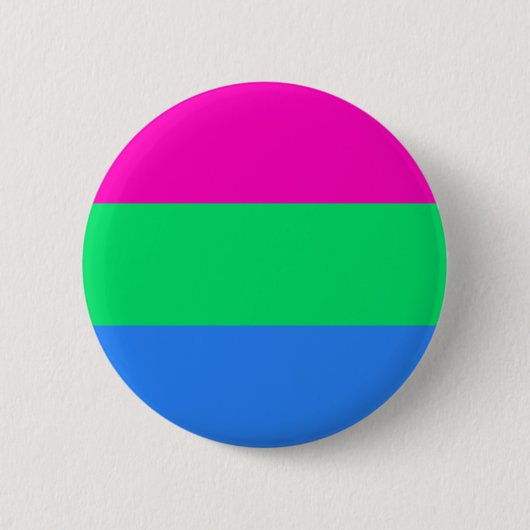 Polyseksuele vlag van hoge kwaliteit Button (Voorkant)