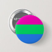 Polyseksuele vlag van hoge kwaliteit Button (Voorkant /achterkant)