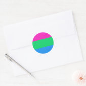 Polysexual Flag Ronde Sticker (Envelop)