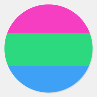 Polysexual Flag Ronde Sticker