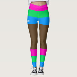Polysexual Pride Faux Shorts & Benen Leggings