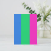 Polysexual Pride Vlag Briefkaart (Staand voorkant)