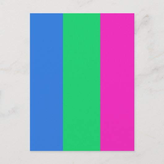 Polysexual Pride Vlag Briefkaart (Voorkant)