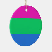 Polysexual Pride Vlag Keramisch Ornament (Rechts)