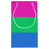 Polysexual Pride Vlag Klein Cadeauzakje (Achterkant)