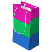 Polysexual Pride Vlag Klein Cadeauzakje (Achterkant Gekanteld)