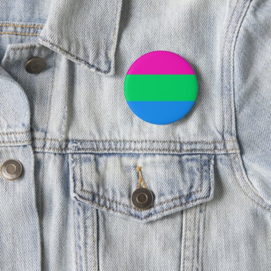 Polysexual Pride Vlag LGBT Pride Ronde Button 5,7 Cm (In situ)