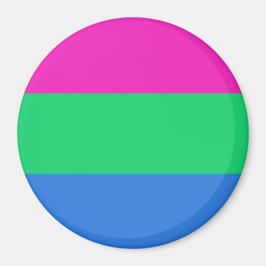 Polysexual Pride Vlag Magneet (Voorkant)