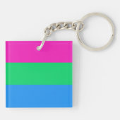 Polysexual Vlag Sleutelhanger (Achterkant)