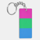 Polysexual Vlag Sleutelhanger (Voorkant Links)
