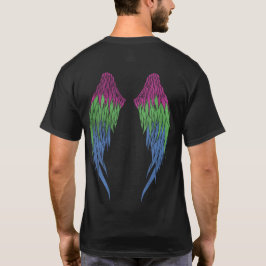 Polysexualiteitsvlag - Engelvleugels T-shirt