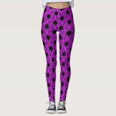 Polyskelion Pattern on Paarse Women's Athletic Leggings (Voorkant)
