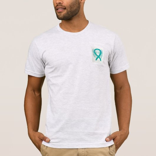 Polysystisch Nierziektebewustzijn Ribbon T-shirt (Voorkant)