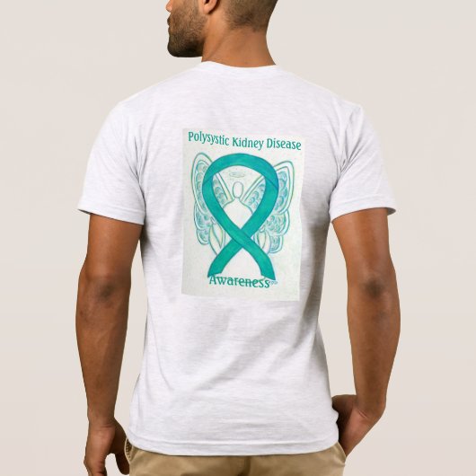 Polysystisch Nierziektebewustzijn Ribbon T-shirt (Achterkant)