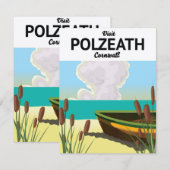 Polzeath, Cornwall reisposter aan zee  (Voorkant / Achterkant)