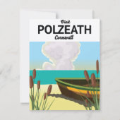 Polzeath, Cornwall reisposter aan zee  (Achterkant)