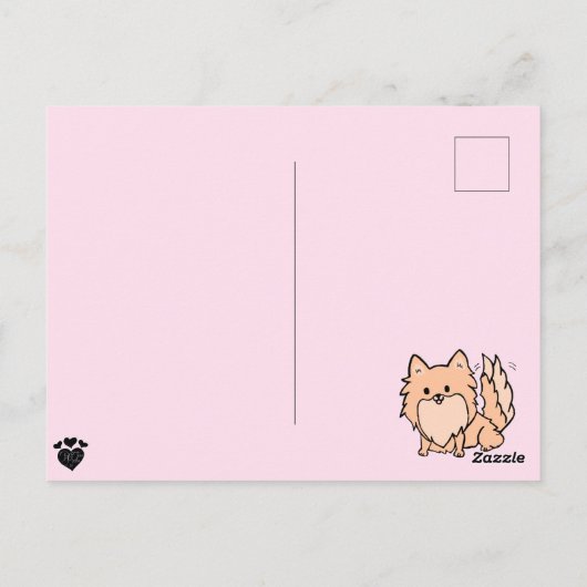 Pom Blank Briefkaart (Achterkant)