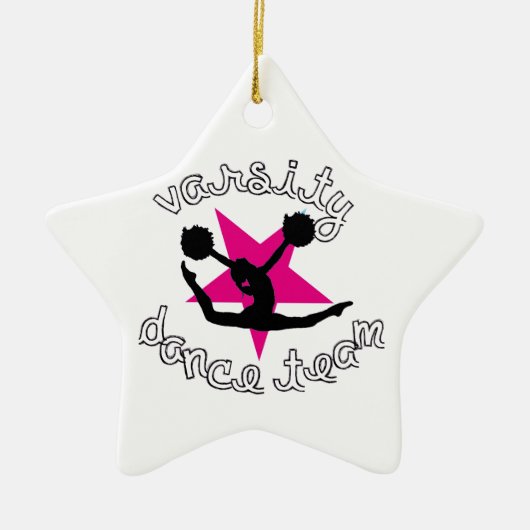 Pom Dance-team Keramisch Ornament (Voorkant)