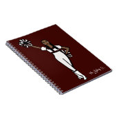 Pom Dancer White Burgundy Accent P Notitieboek (Rechterzijde)