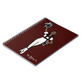 Pom Dancer White Burgundy Accent P Notitieboek (Linkerzijde)
