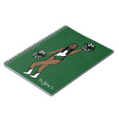 Pom Dancer White Green Accent P Notitieboek (Linkerzijde)