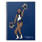 Pom Dancer White Navy Notitieboek P (Voorkant)