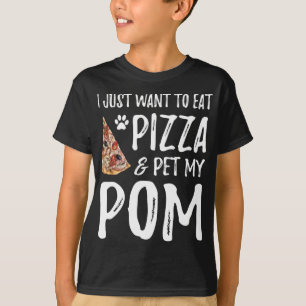 Pom Hondenliefhebber Pizza Pommerse Hond Mam Cadea T-shirt