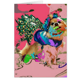 Pom is een roze pacock