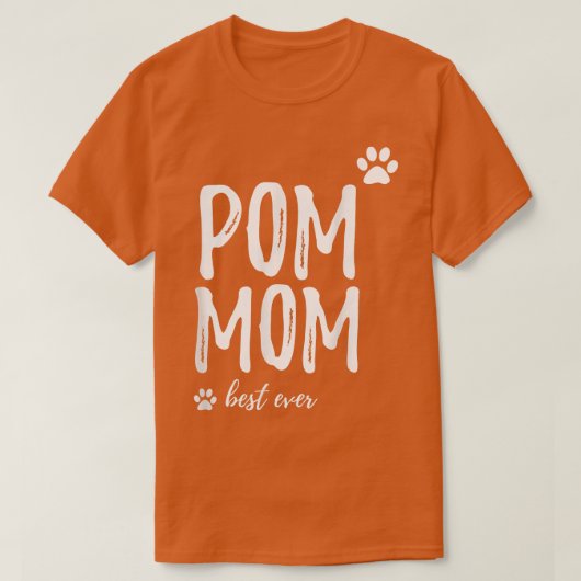 Pom Mam Funny voor Pommeren Dog Mam T-shirt (Design voorkant)