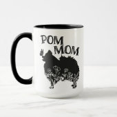 Pom Mam Pommeren Dog-Lover Mok (Links)
