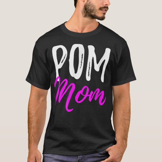 Pom Mom  Funny  as Dog Lover Pomeranian Gifts  T-shirt (Voorkant)