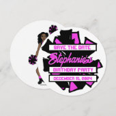 Pom Pom #3 Uitnodiging (Voorkant / Achterkant)