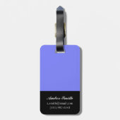 Pom-pom Bagagelabel (Achterkant verticaal)