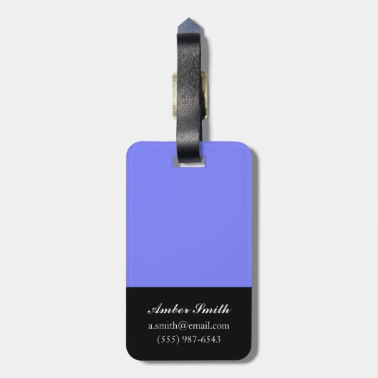 Pom-pom Bagagelabel (Achterkant verticaal)