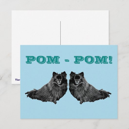 POM - POM BRIEFKAART (Voorkant / Achterkant)