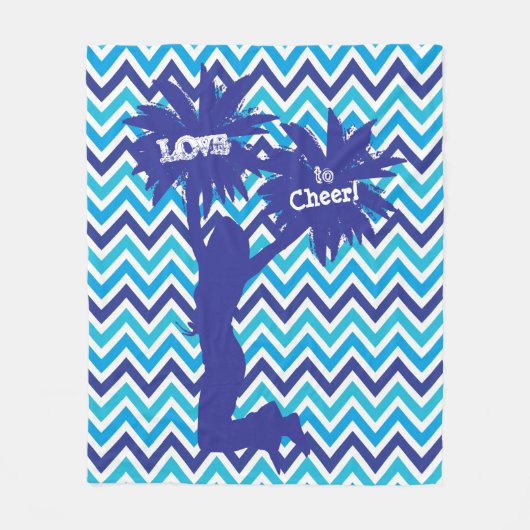 Pom Pom Cheerleader Love to Cheer Fleece Blanket (Voorkant)