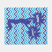 Pom Pom Cheerleader Love to Cheer Fleece Blanket (Voorkant (Horizontaal))