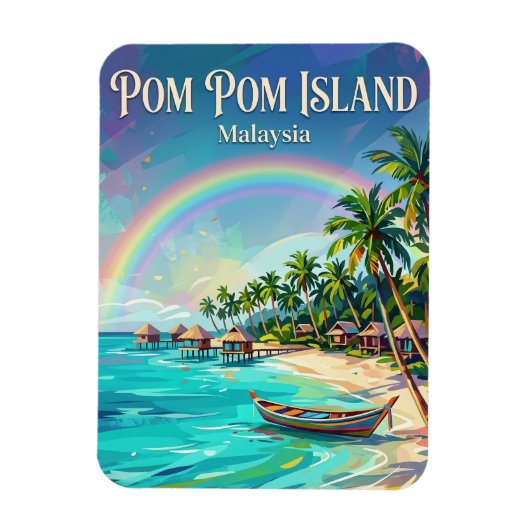 Pom Pom Eiland Maleisië Magneet (Verticaal)