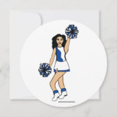 Pom Pom Flat Uitnodiging, #2 Kaart (Achterkant)