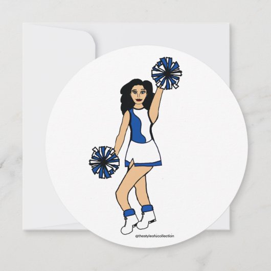 Pom Pom Flat Uitnodiging, #2 Kaart (Achterkant)