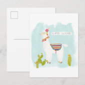 Pom Pom Llama Rama- Llater Llosers Briefkaart (Voorkant / Achterkant)