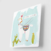 Pom Pom Llama Rama- Llater Llosers Vierkante Klok (Hoek)