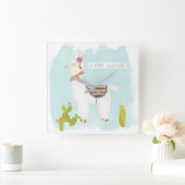 Pom Pom Llama Rama- Llater Llosers Vierkante Klok (Huis)